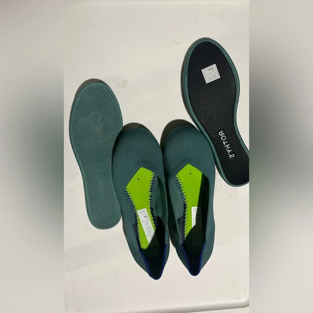 Rothy's Teal Women's Flats Sz 6 - Picture 2 of 10